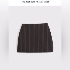 Abercrombie & Fitch Black Pinstripe Pencil Skirt